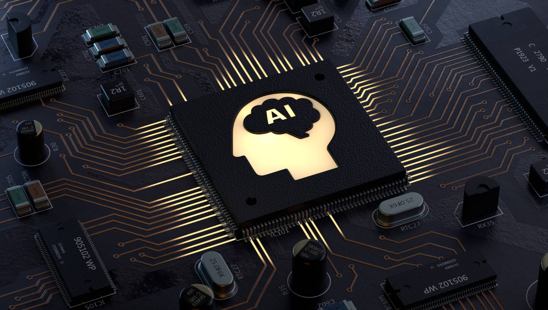 Computer chip with embedded AI emotion